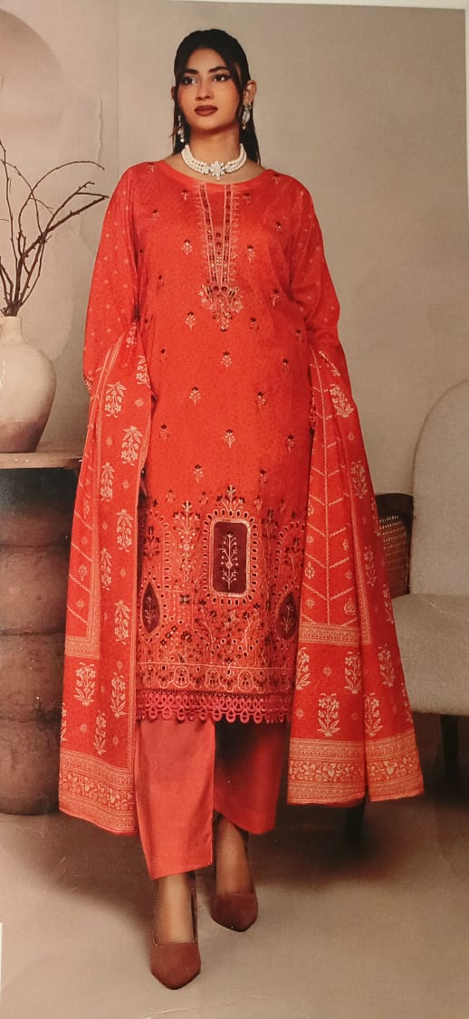 Luxury Embroidered Lawn Suit