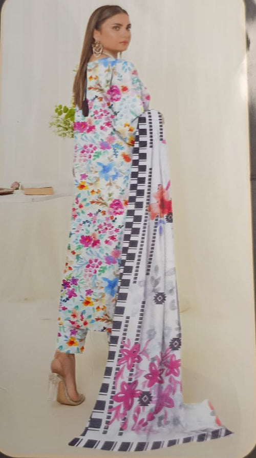 3-Piece Digital Printed Lawn Suit