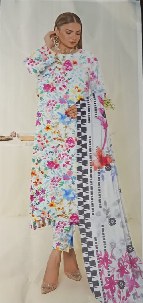 3-Piece Digital Printed Lawn Suit