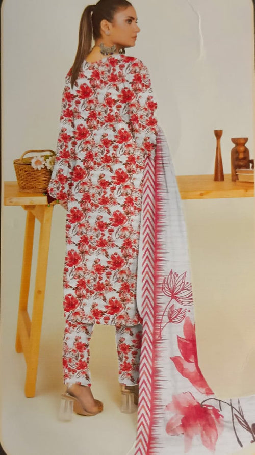3-Piece Digital Printed Lawn Suit