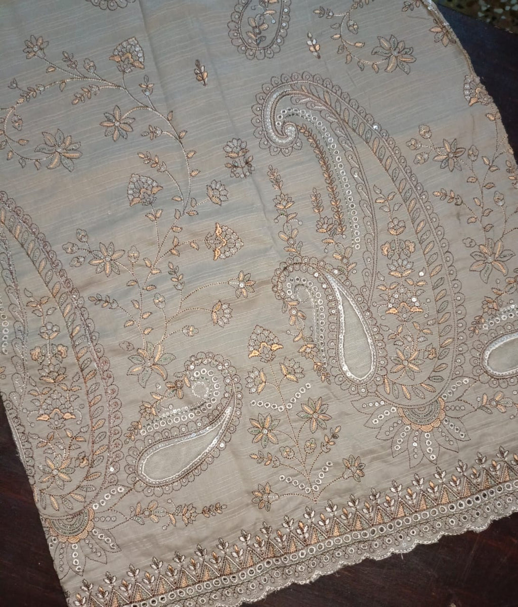 AIRJET DORIYA LAWNAPPLIQUE EMBORIDED SUIT UNSTITCHED