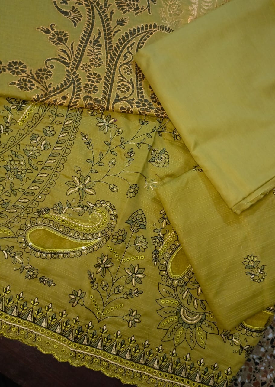AIRJET DORIYA LAWNAPPLIQUE EMBORIDED SUIT